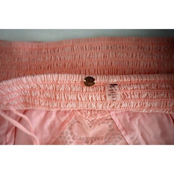 Free People Women's Sz Medium Heart Haze Pink Let Lyra Crochet Lace Bralette - Picture 3 of 6